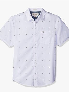 Original Penguin Men's Nautical Theme Oxford Shirt size large